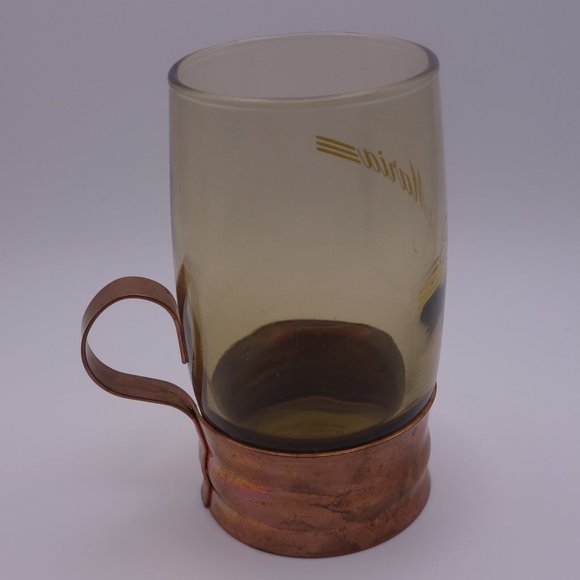 Tia Maria Glass with Copper Handle and Base - Picture 3 of 16